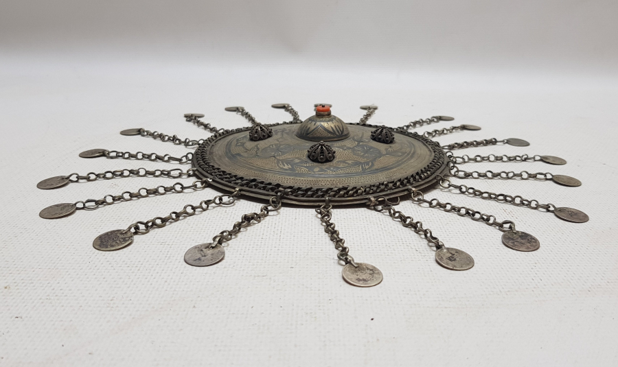 OSMANLI DÖNEMİ VAN İŞİ SAVATLI GÜMÜŞ GELİN TEPELİĞİ