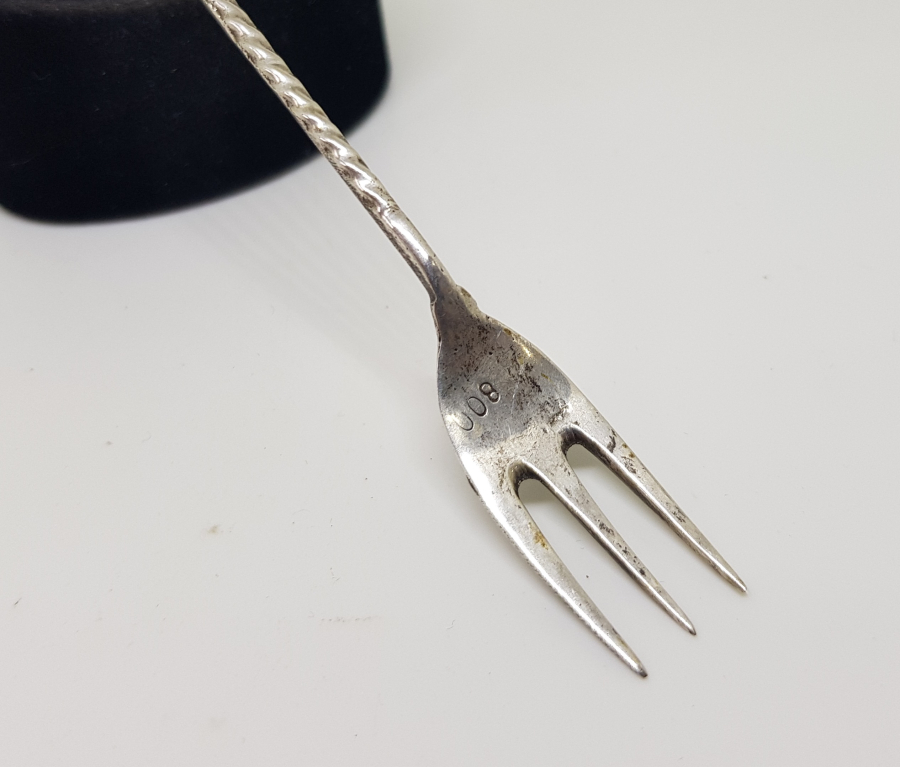 SAPI OSMANLICA İSTANBUL YAZILI LİMON ÇATALI