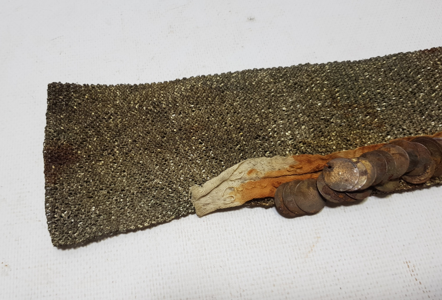 GÜMÜŞ ÖRME İŞÇİLİKLİ OSMANLI DÖNEMİ ÇOK NADİR GELİN ALINLIĞI