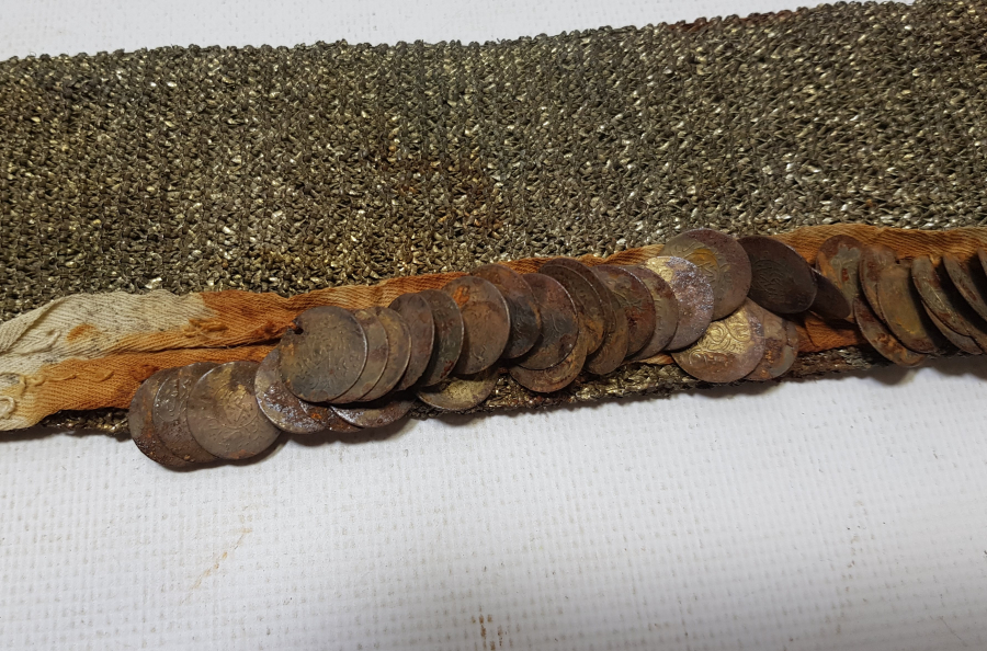 GÜMÜŞ ÖRME İŞÇİLİKLİ OSMANLI DÖNEMİ ÇOK NADİR GELİN ALINLIĞI