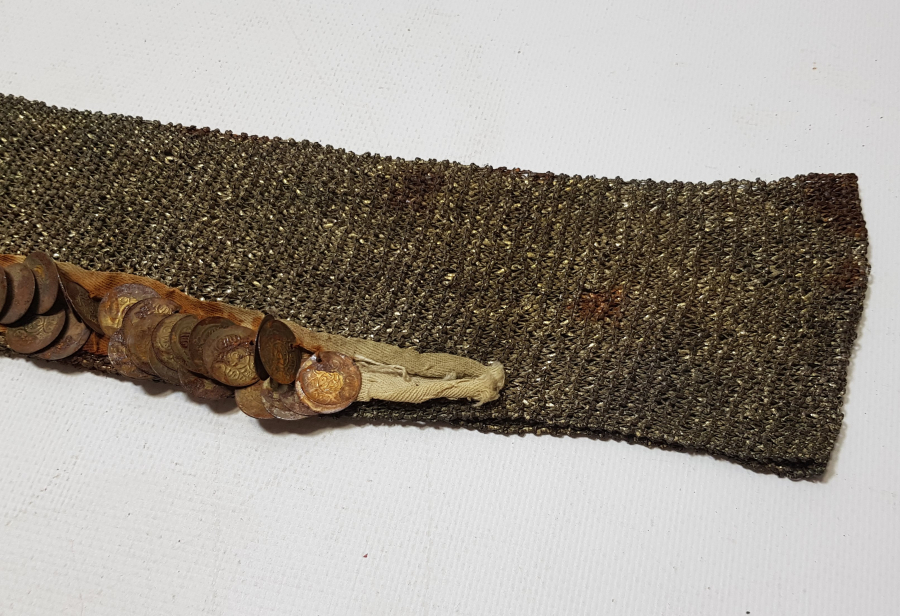 GÜMÜŞ ÖRME İŞÇİLİKLİ OSMANLI DÖNEMİ ÇOK NADİR GELİN ALINLIĞI