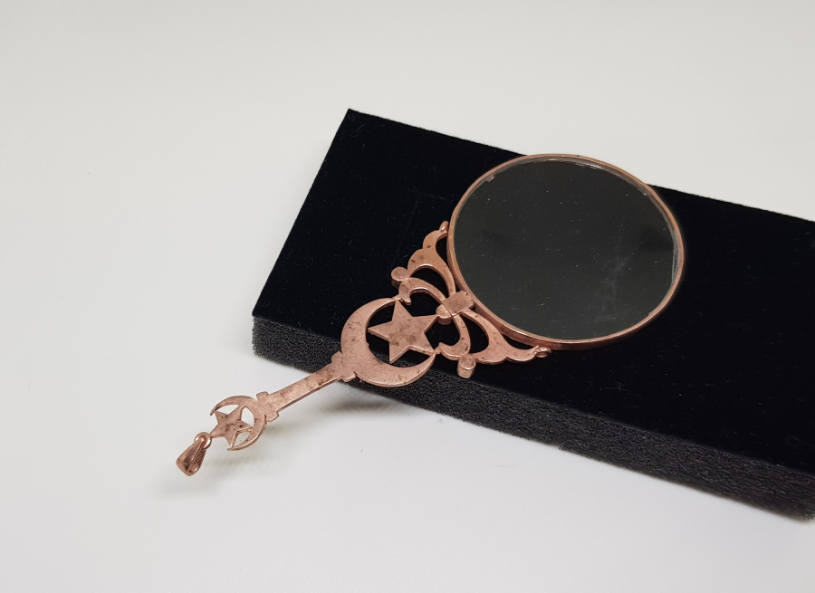 TUTMACI AY YILDIZLI EL TAŞLI KOLYE BÜYÜTEÇ