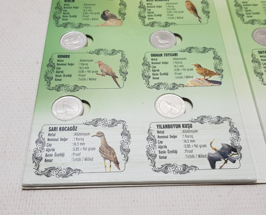 2020 ANADOLU'YA ÖZGÜ KUŞLAR HATIRA PARA SETİ