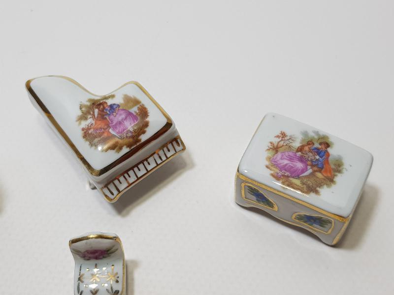 ANTİKA LİMOGES MİNYATÜR PORSELEN YEMEK TAKIMI