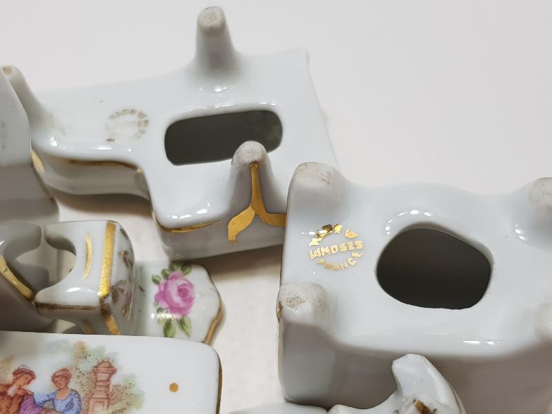 ANTİKA LİMOGES MİNYATÜR PORSELEN YEMEK TAKIMI