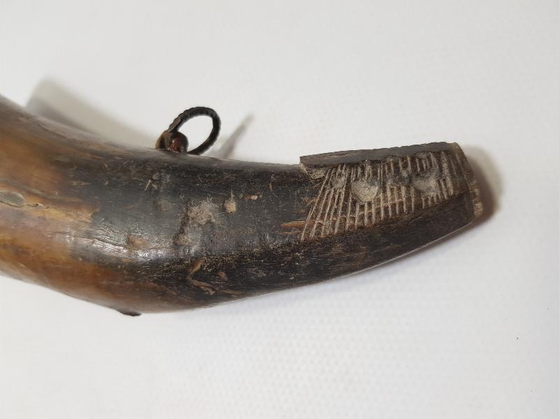 OSMANLI DÖNEMİ BOYNUZ BARUTLUK