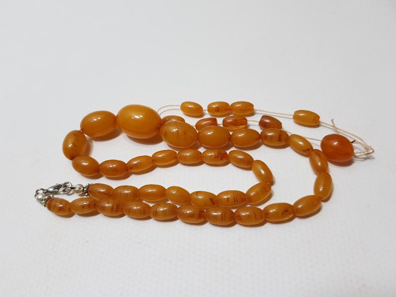 OSMANLI SIKMA KEHRİBAR GERDANLIK