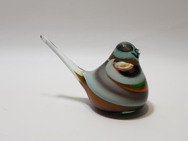 ANTİKA MURANO CAM KUŞ BİBLOSU