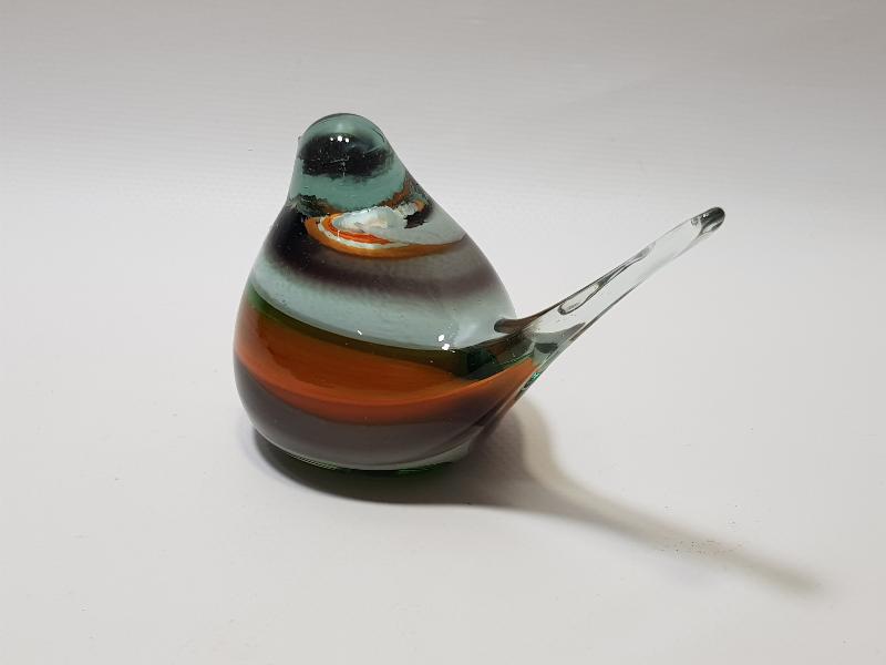 ANTİKA MURANO CAM KUŞ BİBLOSU