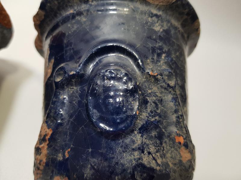 OSMANLI DÖNEMİ BİR ÇİFT TERRA COTA VAZO 