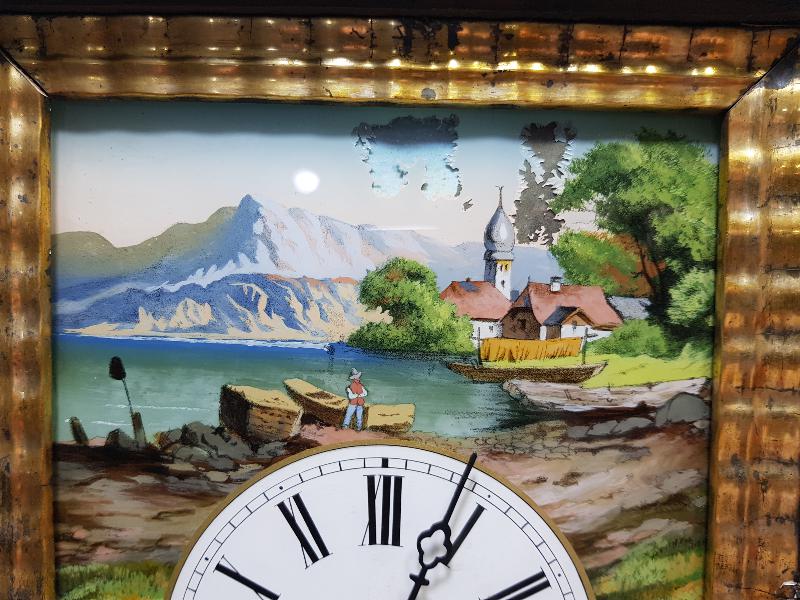 OSMANLI DÖNEMİ CAM ALTI KADRANLI ÇOK NADİR DUVAR SAATİ