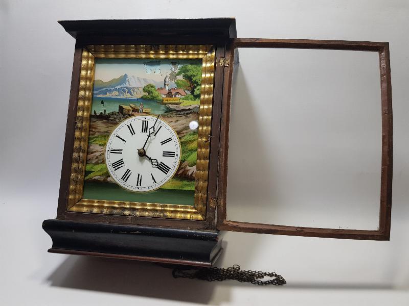 OSMANLI DÖNEMİ CAM ALTI KADRANLI ÇOK NADİR DUVAR SAATİ