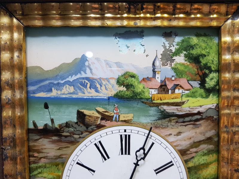 OSMANLI DÖNEMİ CAM ALTI KADRANLI ÇOK NADİR DUVAR SAATİ