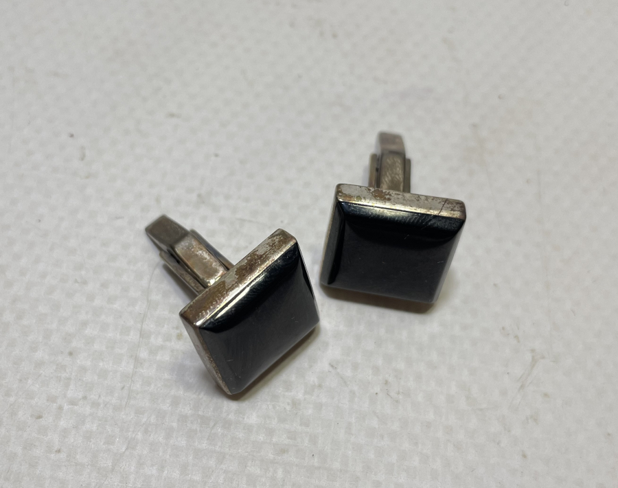 OLTU TAŞLI GÜMÜŞ KOL DÜĞMELERİ