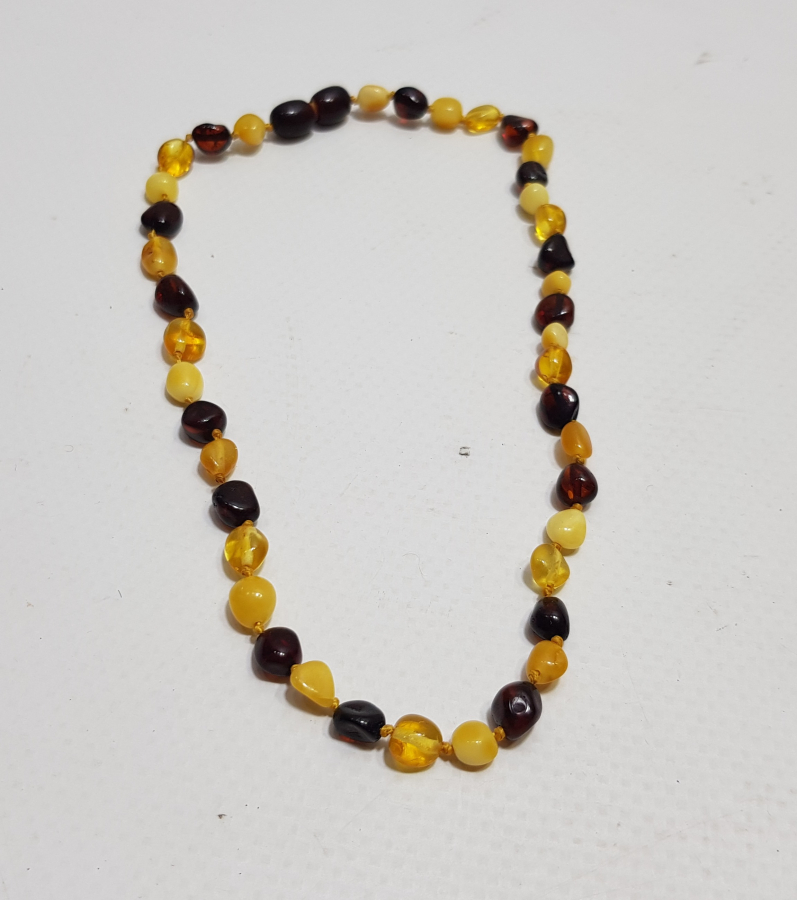 DAMLA KEHRİBAR BEBEK DİŞ KOLYESİ