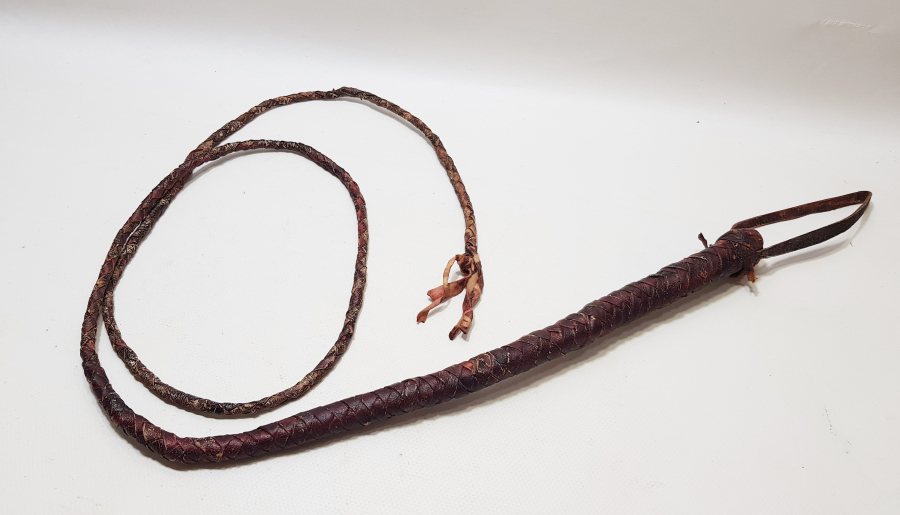 OSMANLI DÖNEMİ DERİDEN MAMUL ÇOK NADİR FAYTON KIRBACI