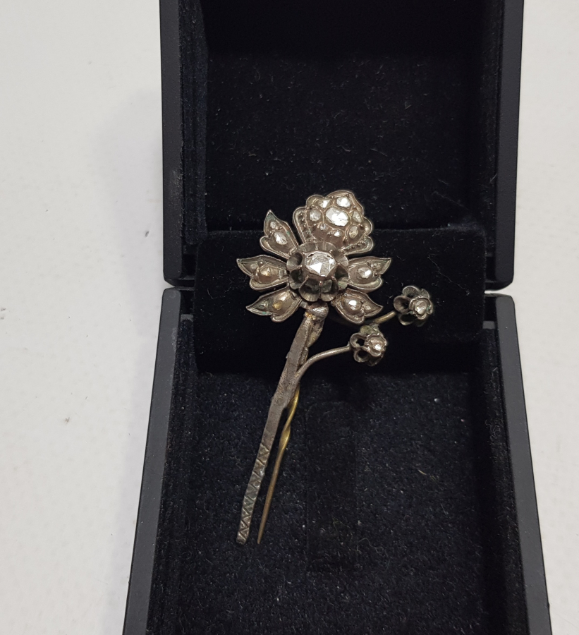 OSMANLI DÖNEMİ ELMAS TAŞLI ALTIN BROŞ - FES SORGUCU