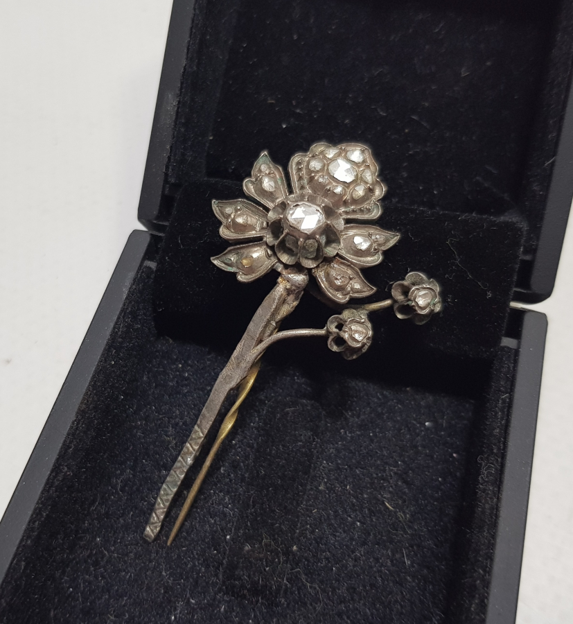 OSMANLI DÖNEMİ ELMAS TAŞLI ALTIN BROŞ - FES SORGUCU