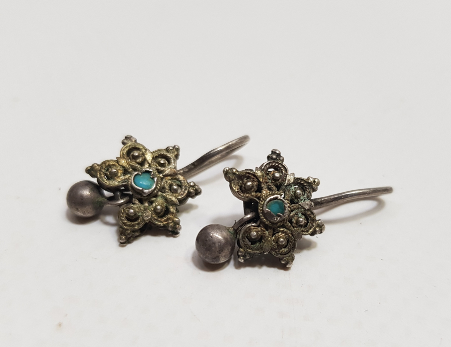 OSMANLI DÖNEMİ ERMENİ İŞİ GÜMÜŞ KÜPE