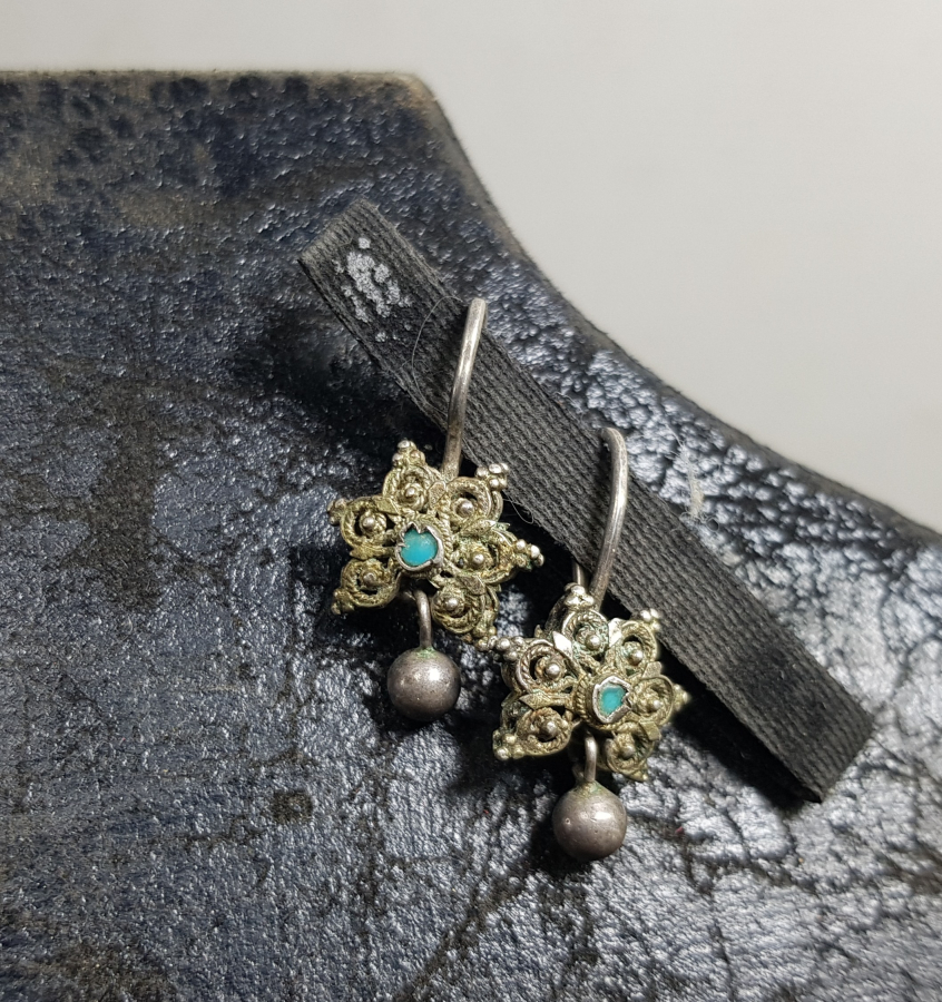 OSMANLI DÖNEMİ ERMENİ İŞİ GÜMÜŞ KÜPE