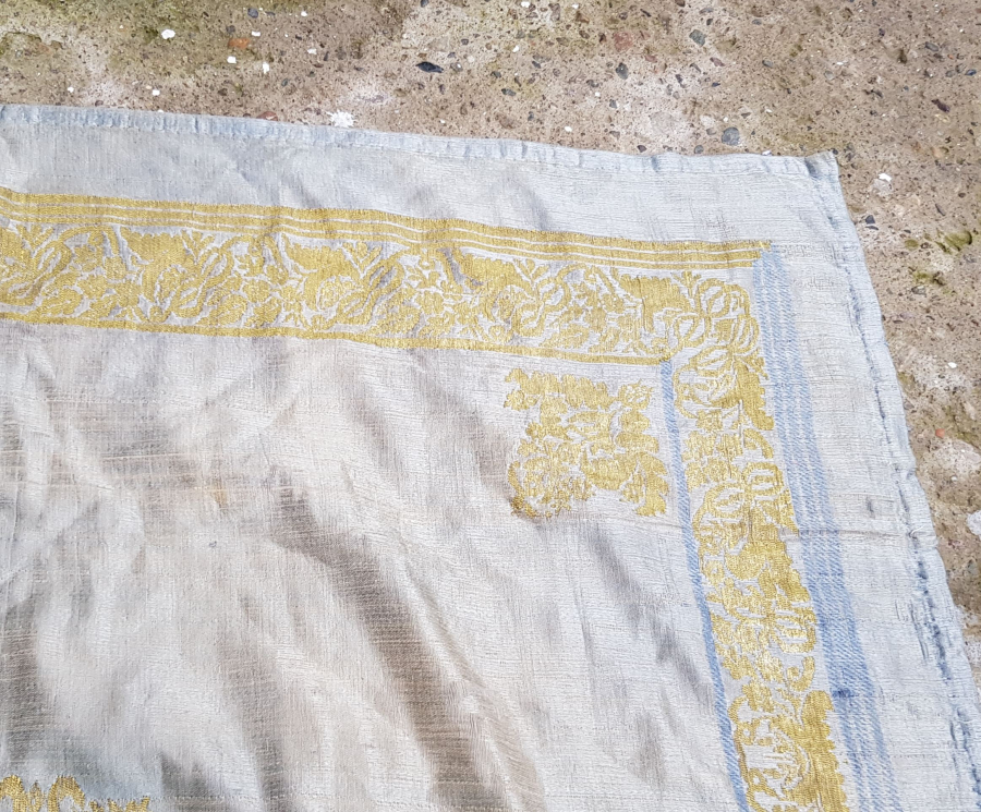 OSMANLI DÖNEMİ HEREKE YAPIMI SARAY İŞİ ALTIN SIRMA İŞÇİLİKLİ NADİR GELİN BOHÇASI