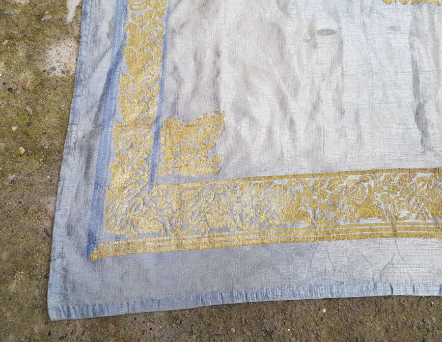 OSMANLI DÖNEMİ HEREKE YAPIMI SARAY İŞİ ALTIN SIRMA İŞÇİLİKLİ NADİR GELİN BOHÇASI