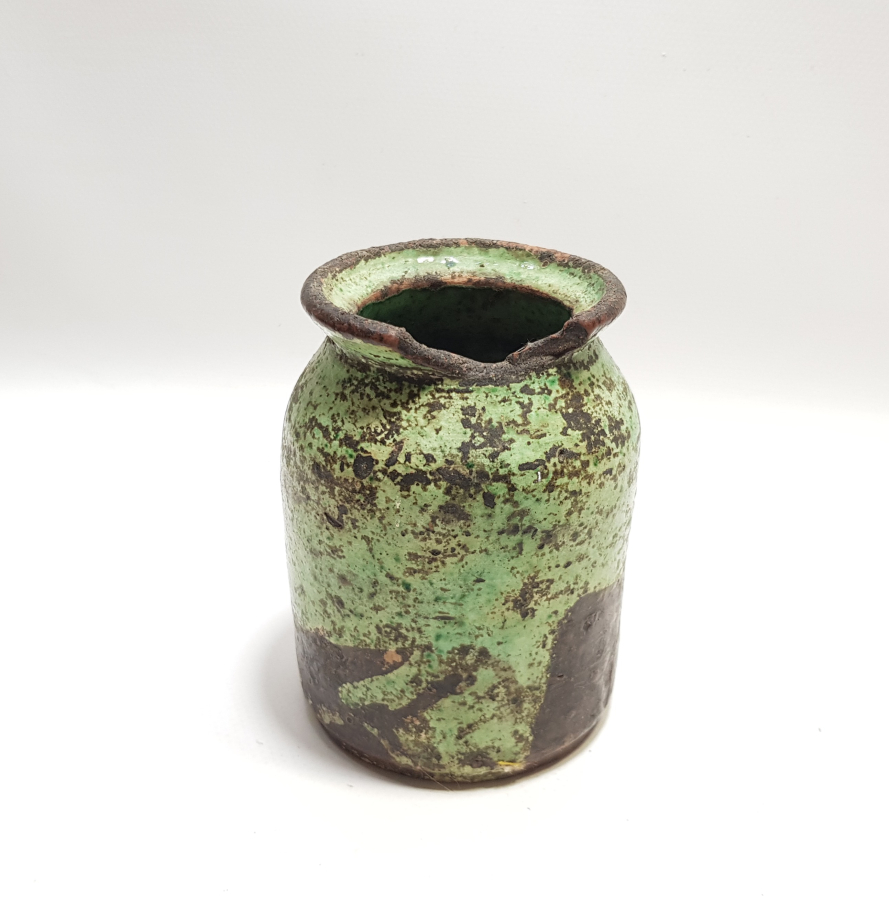 OSMANLI DÖNEMİ NADİR RENKTE KÜTAHYA İŞİ ŞİFACI - ECZACI KAVANOZU