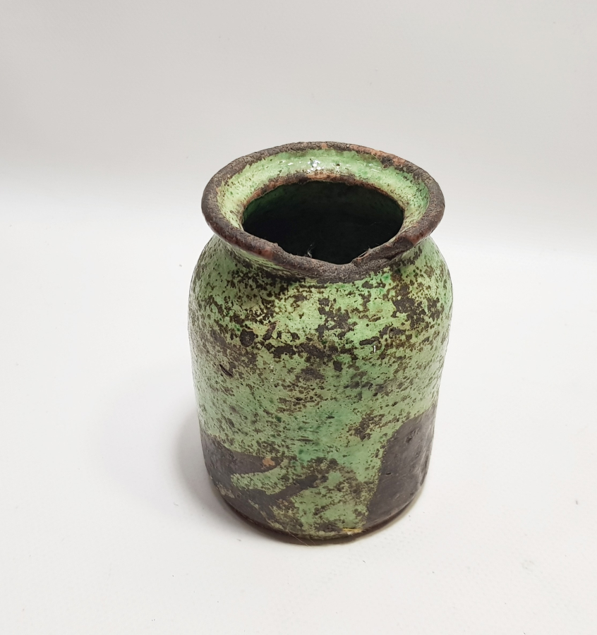 OSMANLI DÖNEMİ NADİR RENKTE KÜTAHYA İŞİ ŞİFACI - ECZACI KAVANOZU