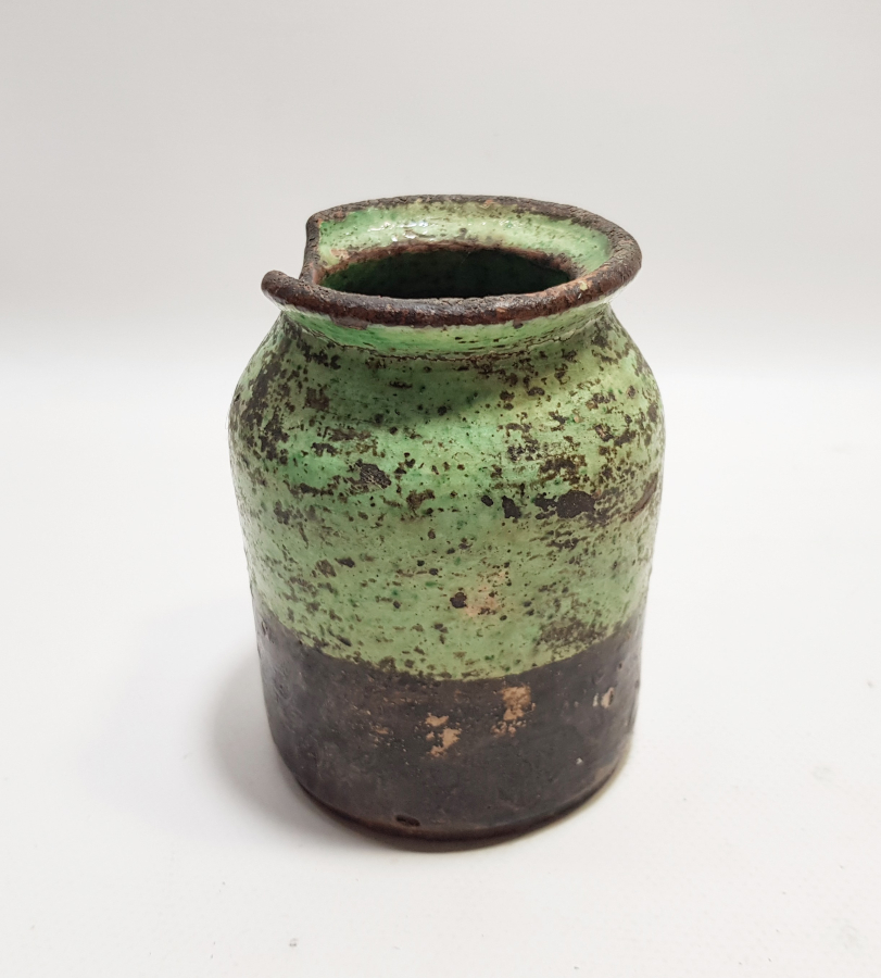 OSMANLI DÖNEMİ NADİR RENKTE KÜTAHYA İŞİ ŞİFACI - ECZACI KAVANOZU