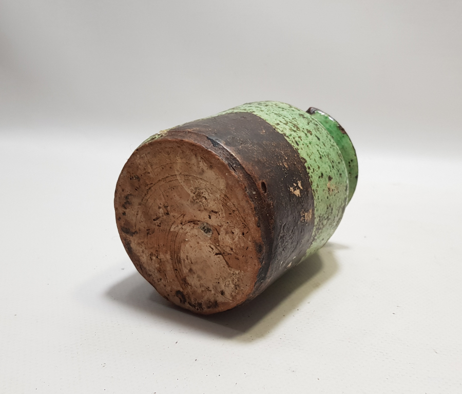 OSMANLI DÖNEMİ NADİR RENKTE KÜTAHYA İŞİ ŞİFACI - ECZACI KAVANOZU