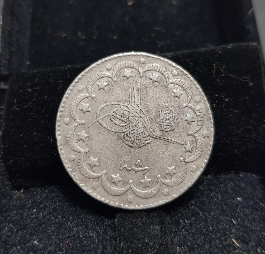 SULTAN MEHMET REŞAT DÖNEMİ GÜMÜŞ 10 KURUŞ MECİDİYE