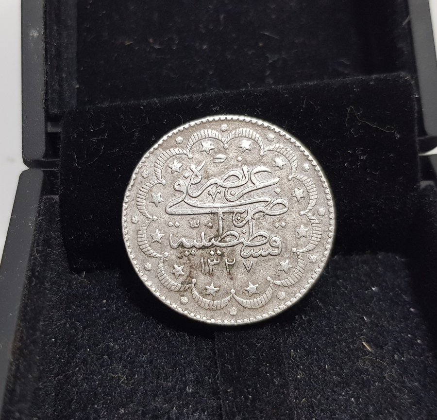 SULTAN MEHMET REŞAT DÖNEMİ GÜMÜŞ 10 KURUŞ MECİDİYE