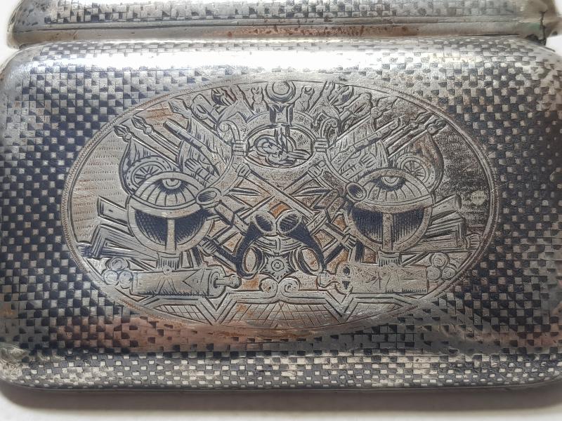 OSMANLI DEVLET ARMALI ERMENİ USTA İŞİ VAN DAMGALI GÜMÜŞ TÜTÜN TABAKASI