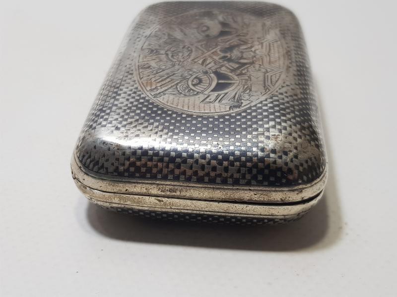 OSMANLI DEVLET ARMALI ERMENİ USTA İŞİ VAN DAMGALI GÜMÜŞ TÜTÜN TABAKASI