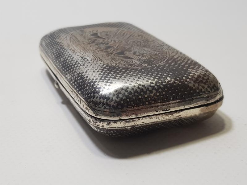 OSMANLI DEVLET ARMALI ERMENİ USTA İŞİ VAN DAMGALI GÜMÜŞ TÜTÜN TABAKASI