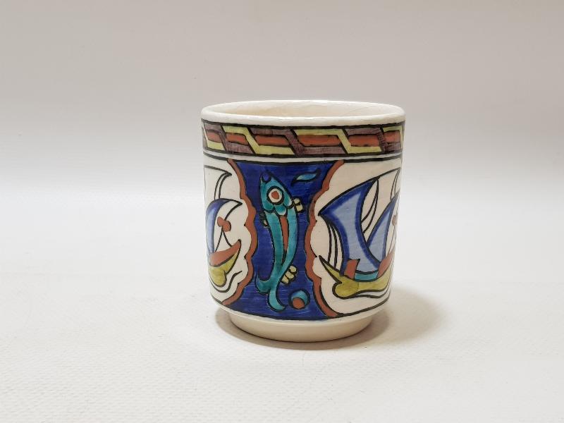 MEŞHUR KÜTAHYA SERAMİK USTASI SITKI İMZALI BARDAK