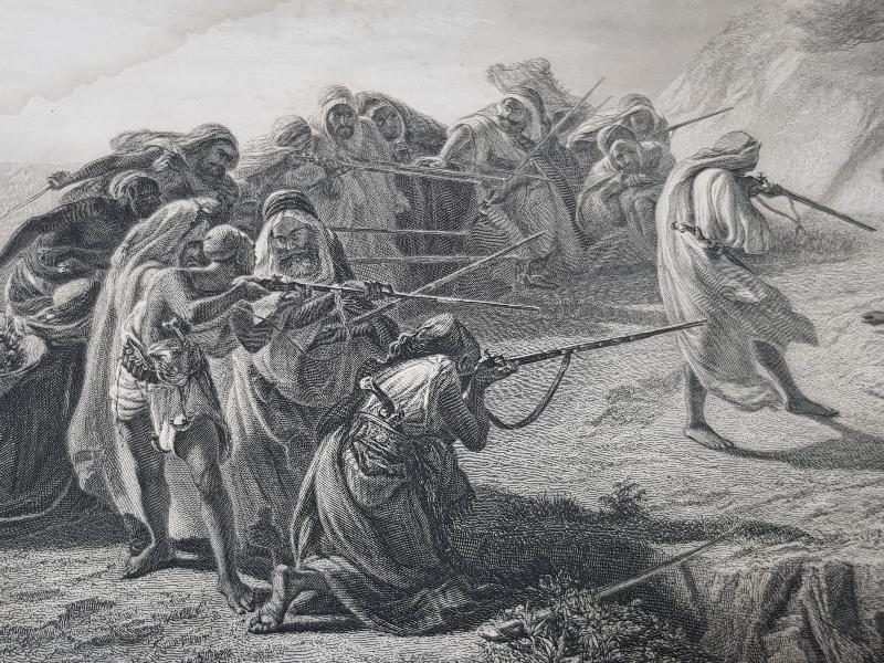 OSMANLI DÖNEMİ GRAVÜR: ASLAN AVI