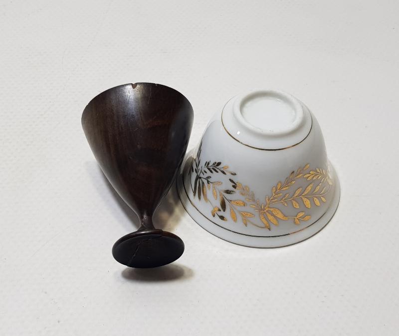 OSMANLI DÖNEMİ KAHVE FİNCANI VE MARAŞ İŞİ KAHVE FİNCANI ZARFI