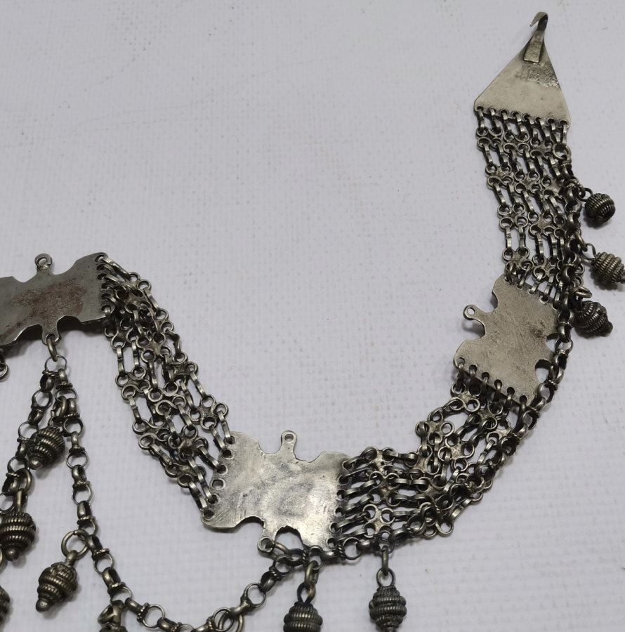 ÖZEL YAPIM ÇİFTLİ MODEL GÜMÜŞ KOLYE