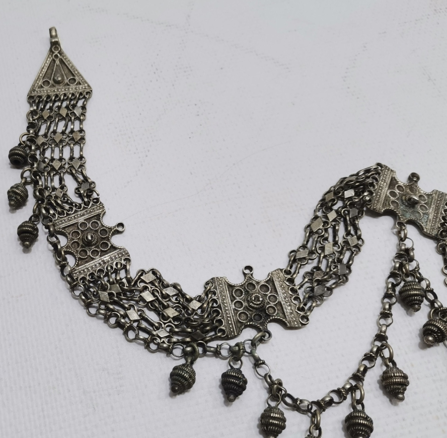 ÖZEL YAPIM ÇİFTLİ MODEL GÜMÜŞ KOLYE