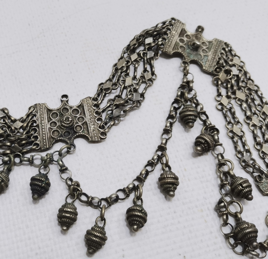 ÖZEL YAPIM ÇİFTLİ MODEL GÜMÜŞ KOLYE