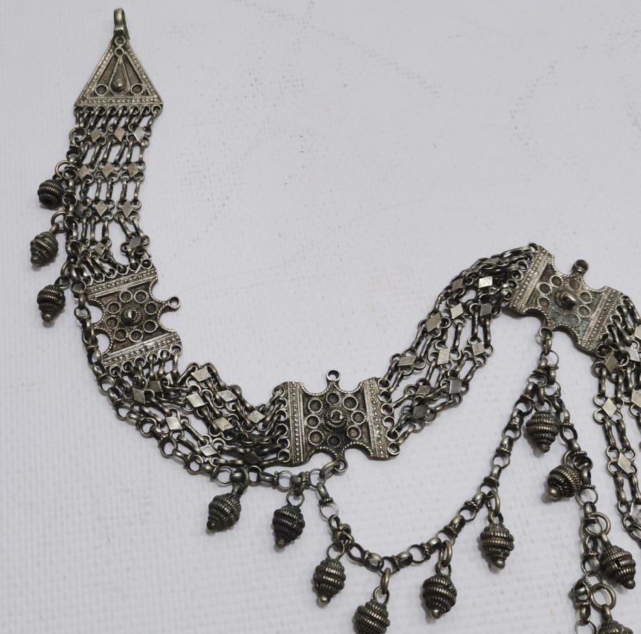 ÖZEL YAPIM ÇİFTLİ MODEL GÜMÜŞ KOLYE