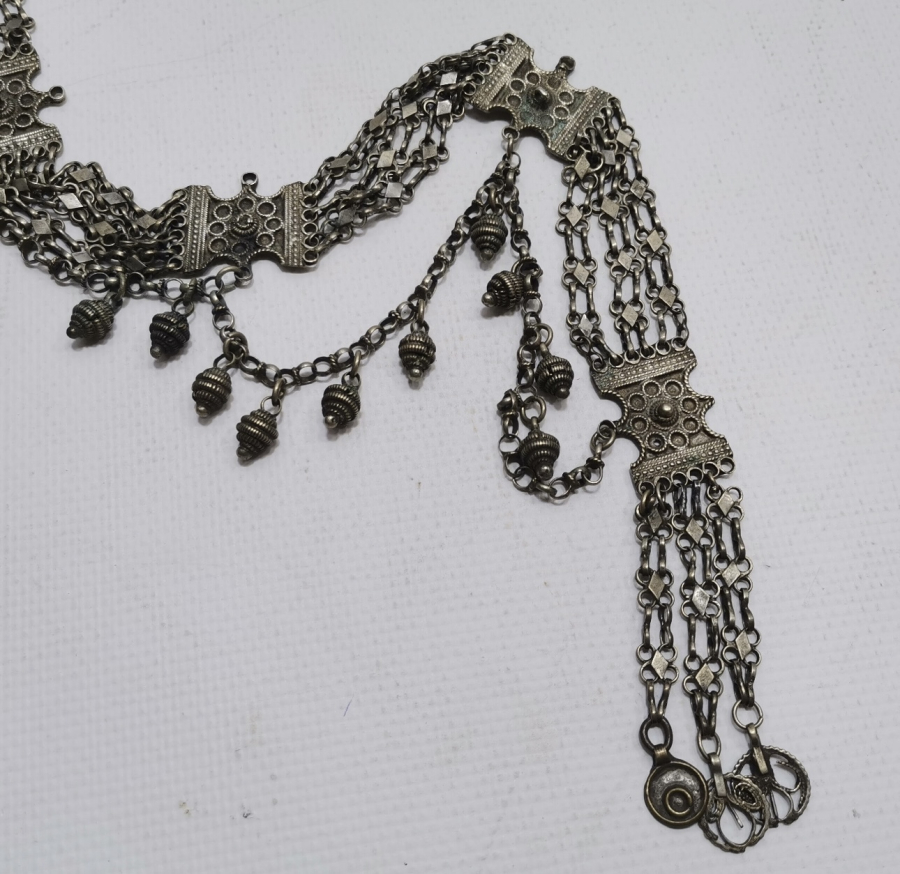 ÖZEL YAPIM ÇİFTLİ MODEL GÜMÜŞ KOLYE