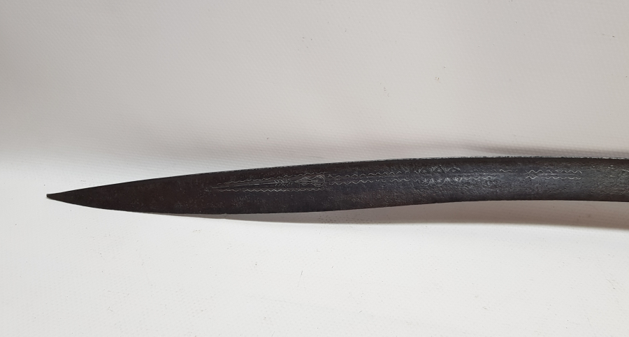 OSMANLI DÖNEMİ ÇOK NADİR GÜMÜŞ ÇAKMA İŞÇİLİKLİ KEMANKEŞ KILICI - KEMANKEŞ YATAĞANI