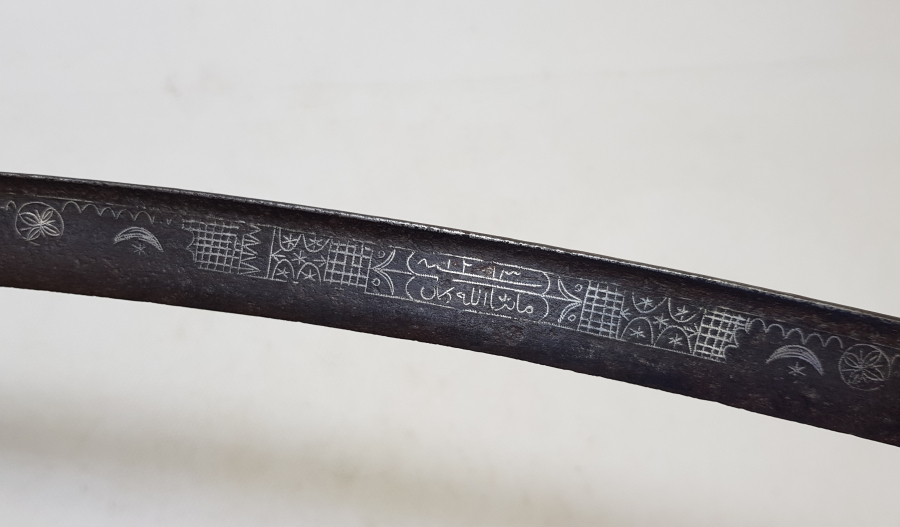 OSMANLI DÖNEMİ ÇOK NADİR GÜMÜŞ ÇAKMA İŞÇİLİKLİ KEMANKEŞ KILICI - KEMANKEŞ YATAĞANI