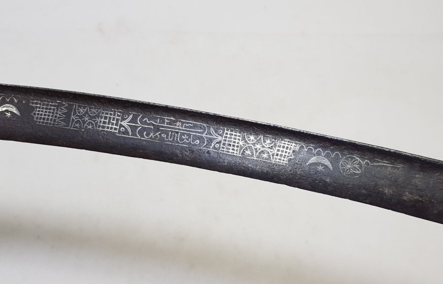 OSMANLI DÖNEMİ ÇOK NADİR GÜMÜŞ ÇAKMA İŞÇİLİKLİ KEMANKEŞ KILICI - KEMANKEŞ YATAĞANI