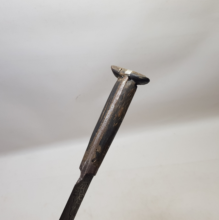 OSMANLI DÖNEMİ ÇOK NADİR GÜMÜŞ ÇAKMA İŞÇİLİKLİ KEMANKEŞ KILICI - KEMANKEŞ YATAĞANI