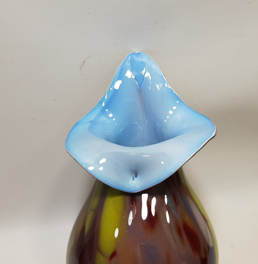 SANATÇI İŞİ ÖZEL YAPIM ANTİKA MURANO VAZO