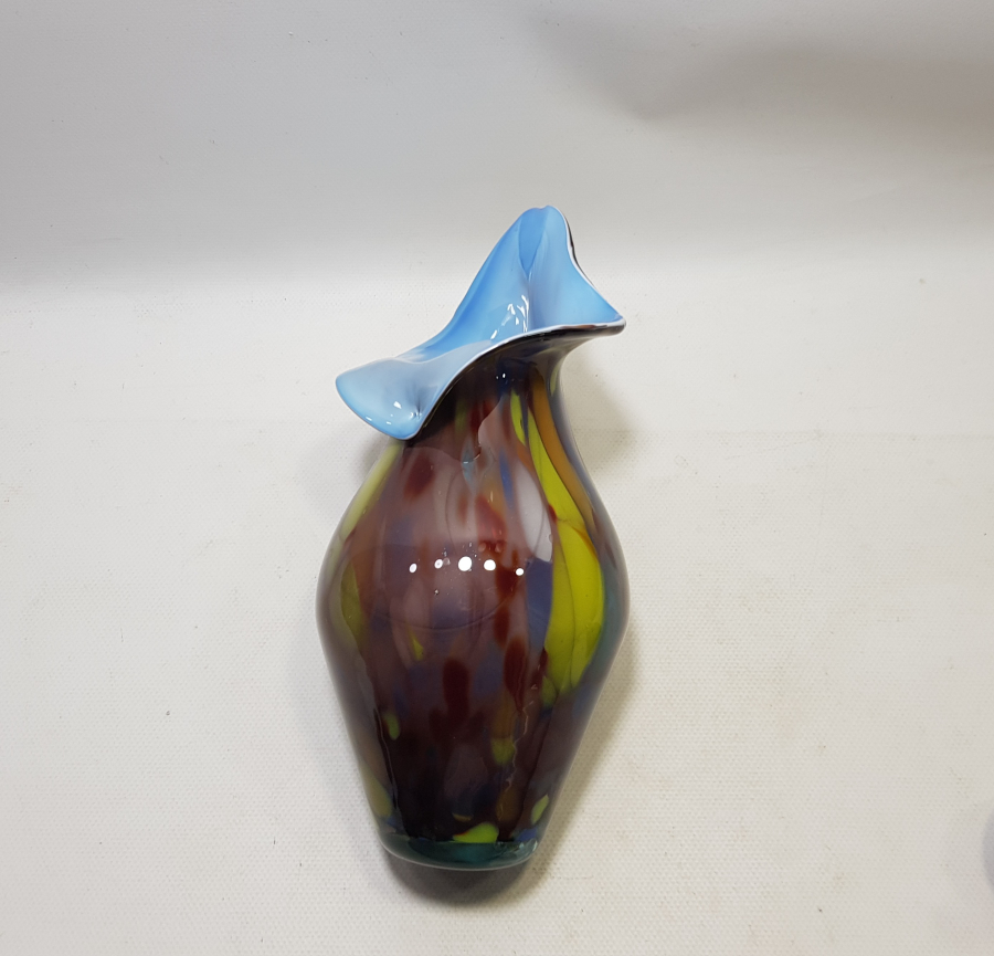 SANATÇI İŞİ ÖZEL YAPIM ANTİKA MURANO VAZO