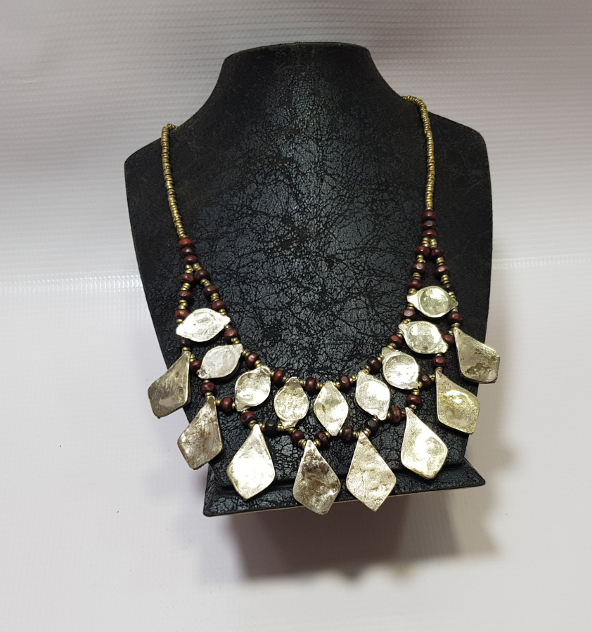 DOĞAL TAŞLI TÜRKMEN İŞİ ANTİKA GERDANLIK